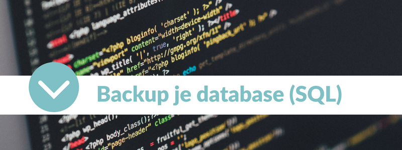 backup je database (SQL)